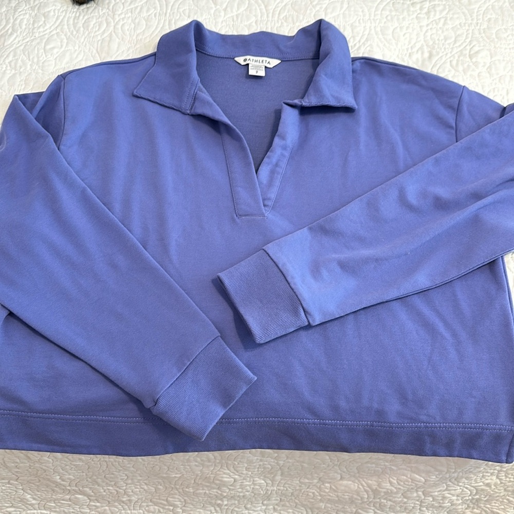 Athleta cropped Retroterry top